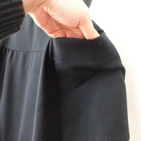CHRISTIAN DIOR Skirt XS Black Midi Pleated Wool Silk Luxury Pret A Porter $1,850 - Picture 4 of 14
